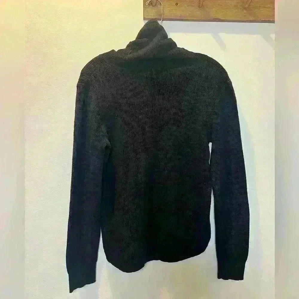 Lauren Ralph Lauren size L black waffle knit shirt - Picture 3 of 5